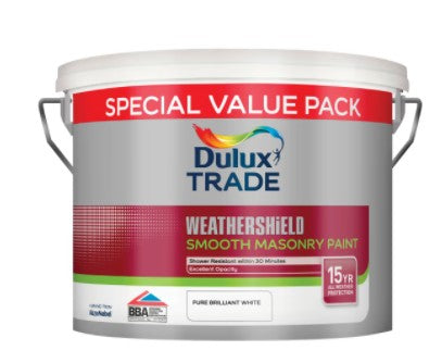 Dulux Trade W/Shield Smooth Masonry Paint PBW 7.5L