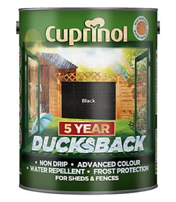 Cuprinol 5 Year Ducksback Black 5L