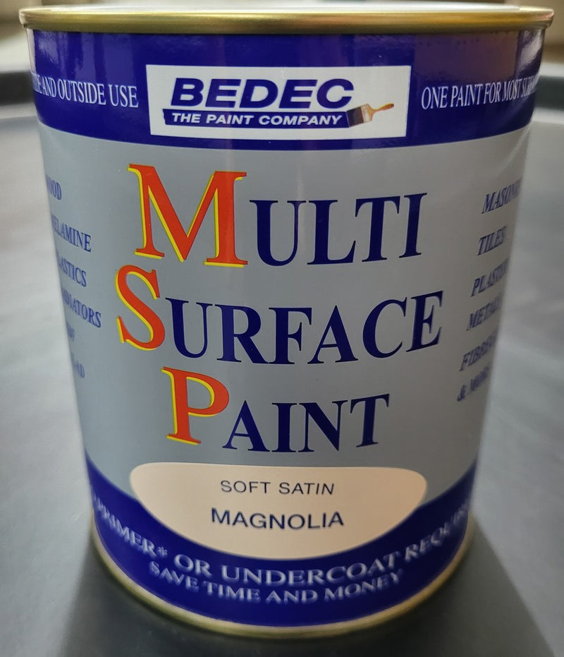 Bedec MSP Multi Surface Paint Satin Magnolia 750ml