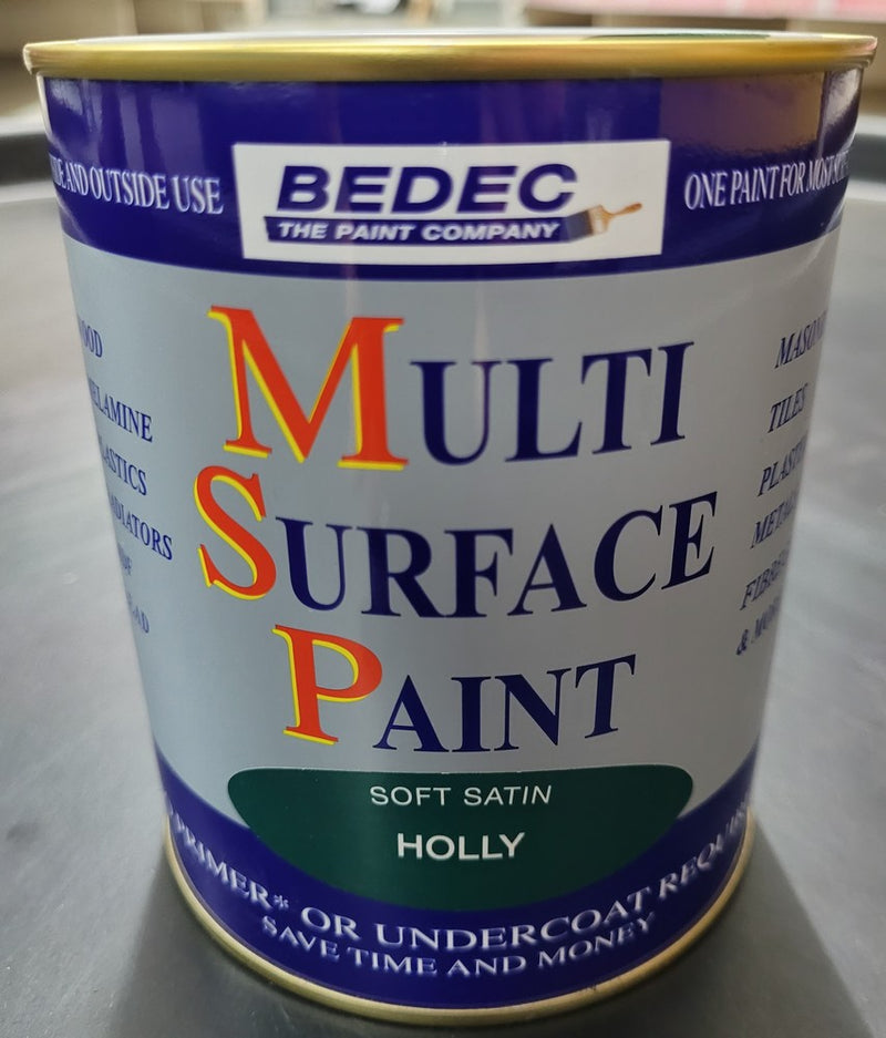 Bedec MSP Multi Surface Paint Satin Holly 750ml