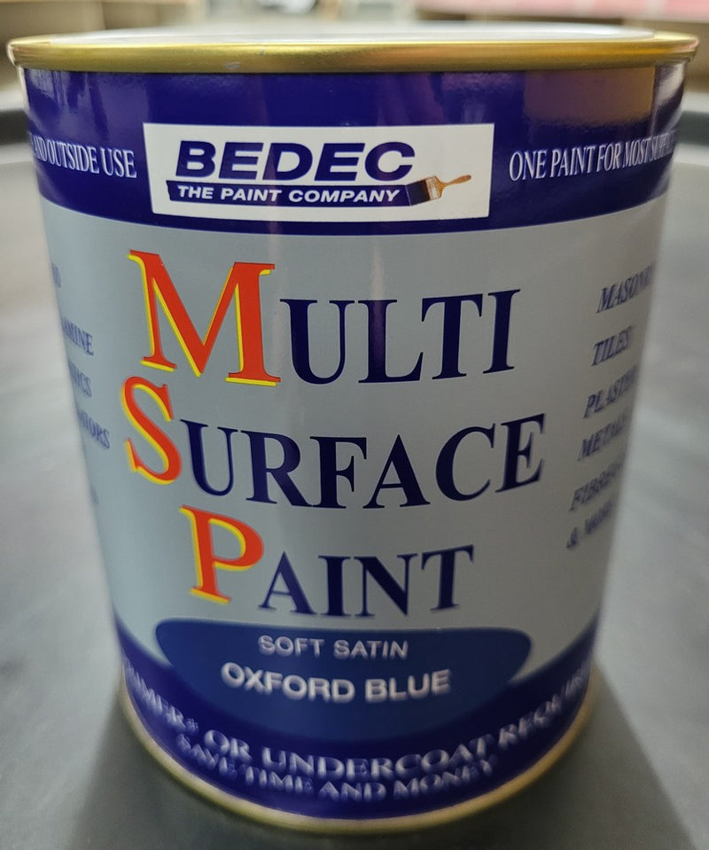 Bedec MSP Multi Surface Paint Satin Oxford Blue 750ml