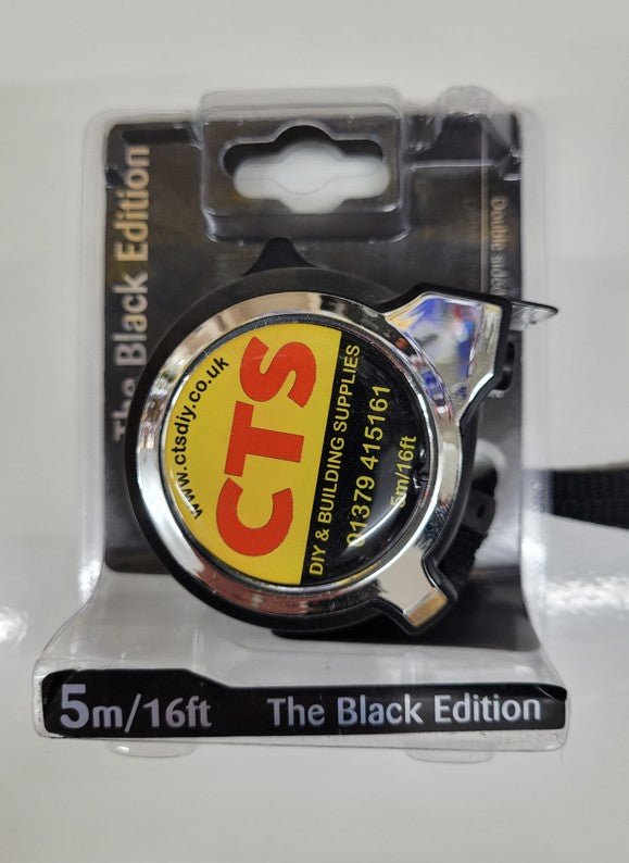 CTS 5m x 25mm Own Brand Black Edition Tape Measure
