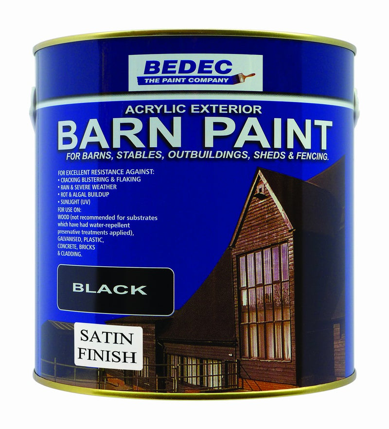 Bedec Barn Paint Satin Black