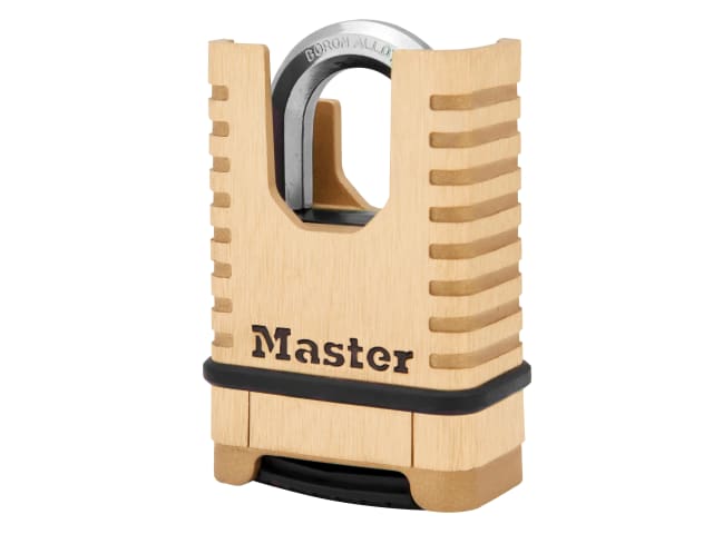 Masterlock Excell Closed Shackle Brass Combination 58mm Padlock