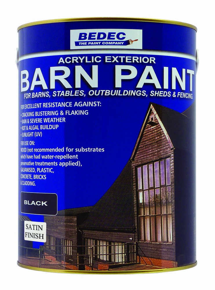 Bedec Barn Paint Satin Black