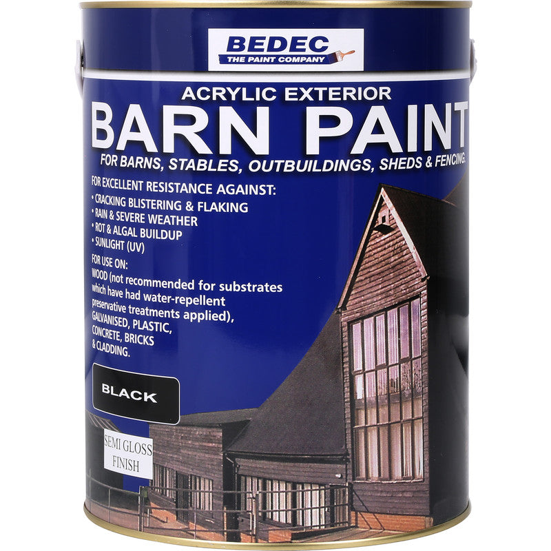 Bedec Barn Paint Semi Gloss Black