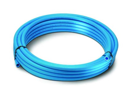 Blue MDPE Pipe 32mm x 25 Metre Roll