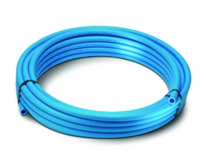 Blue MDPE Pipe 32mm x 50 Metre Roll