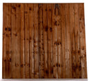 Closeboard Fence Panel Brown Treated - Fully Framed