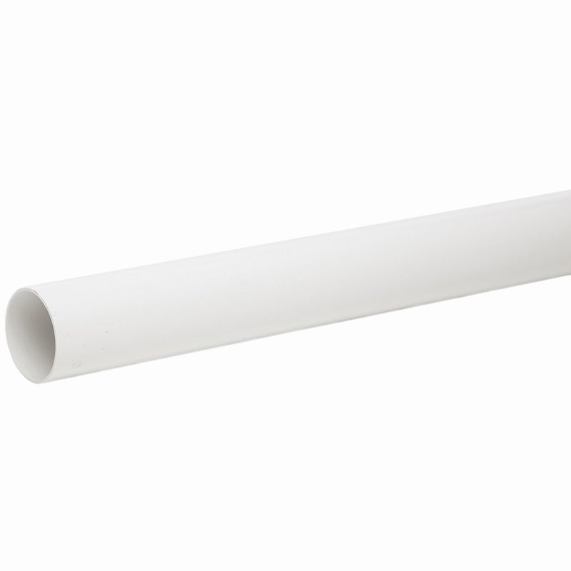 White 2.5M Length 68mm Round Downpipe