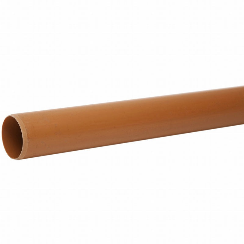 110mm Underground Drain Pipe - Plain Ended