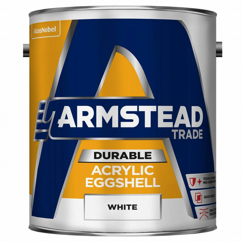 Armstead Trade Durable Acrylic Eggshell White 5L