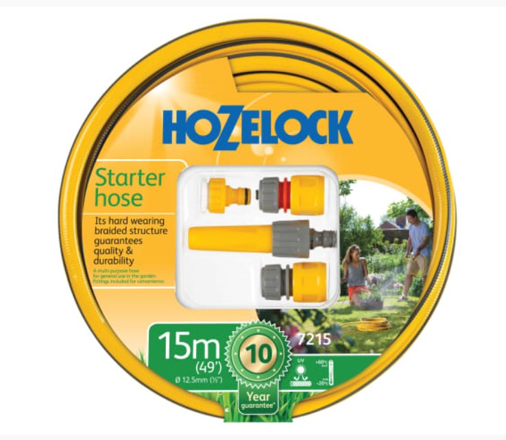 Hozelock Hose Starter Set 15m 12.5mm (1/2in) Diameter