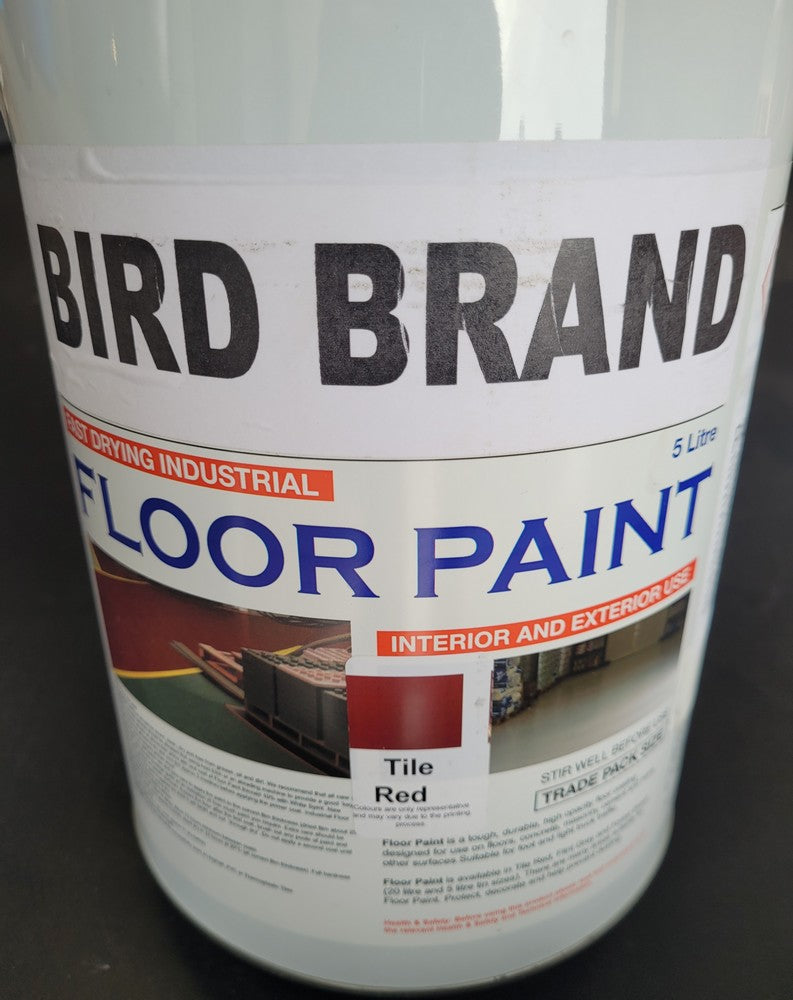 Bird Brand Ind Floor Paint Tile Red 5 Litre