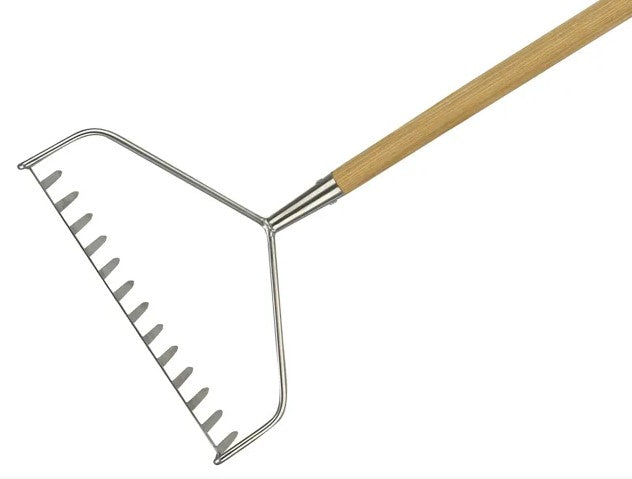 Kent & Stowe Long Handled Soil Rake Stainless Steel