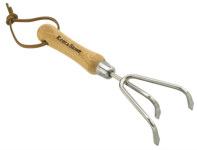 Kent & Stowel Hand 3-Prong Cultivator Stainless Steel