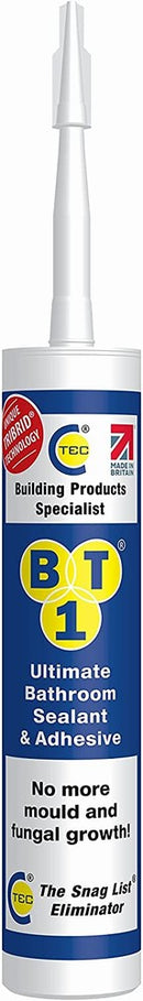 C-TEC BT1 White - Ultimate Bathroom Sealant Adhesive 290ml
