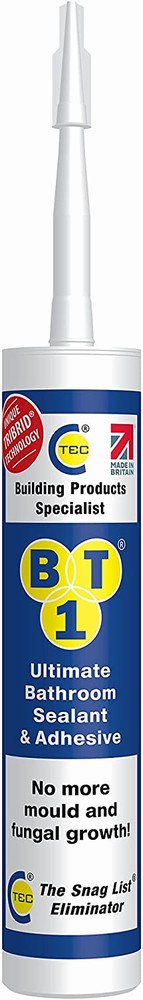 C-TEC BT1 White - Ultimate Bathroom Sealant Adhesive 290ml