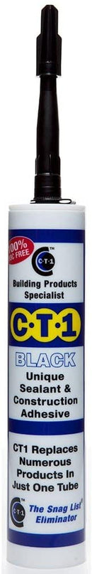 C-TEC CT1 Black - Construction Sealant Adhesive 290ml