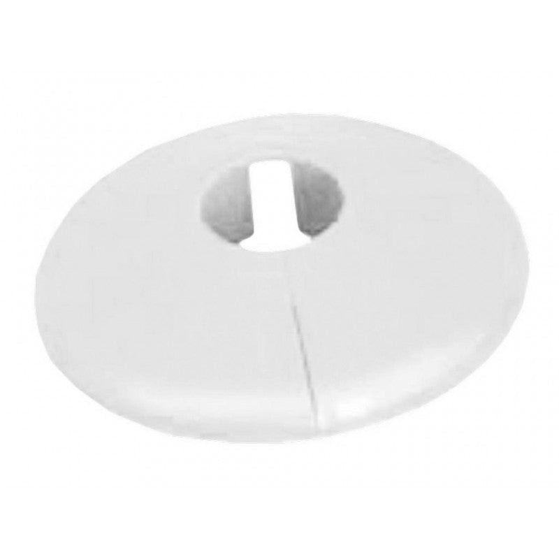 Plastic Radiator Pipe Collars - 15mm - White - 4 Pack