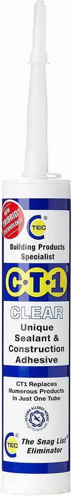 C-TEC CT1 Clear - Construction Sealant adhesive 290ml