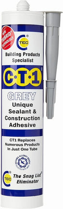 C-TEC CT1 Grey - Construction Sealant Adhesive 290ml