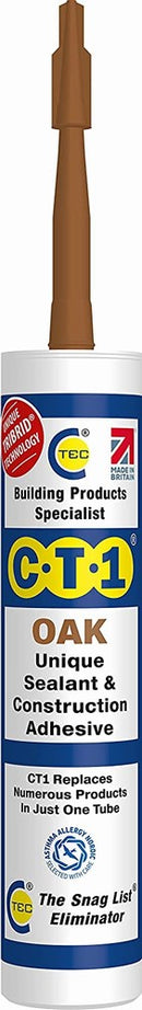 C-TEC CT1 Oak - Construction Sealant Adhesive 290ml