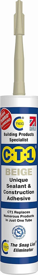 C-TEC CT1 Beige - Construction Sealant Adhesive 290ml
