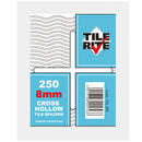 8mm Cross Hollow Tile Spacers x 250