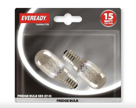 Eveready S875 Fridge Lamp 15W Small Edison Screw x 2