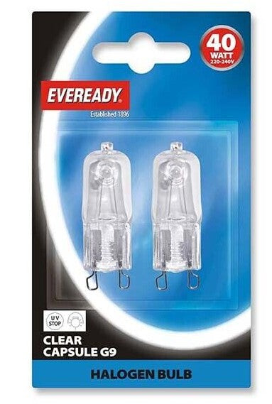 Eveready S819 Mainsvolt G9 Capsule 40W x 2