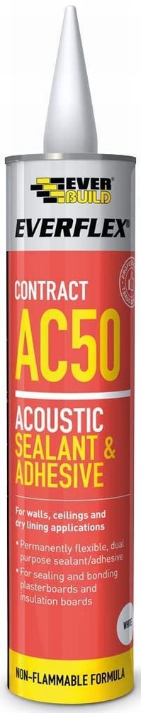 Everbuild Acoustic Sealant & Adhesive 380ml AC50