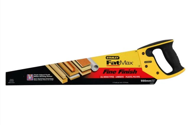 Stanley FatMax Fine Cut Handsaw 550mm (22in) 11 TPI