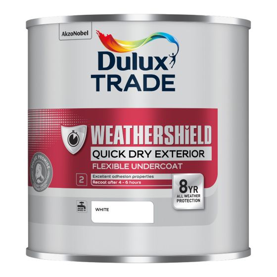 Dulux Trade W/Shield QD Undercoat White 1 Litre