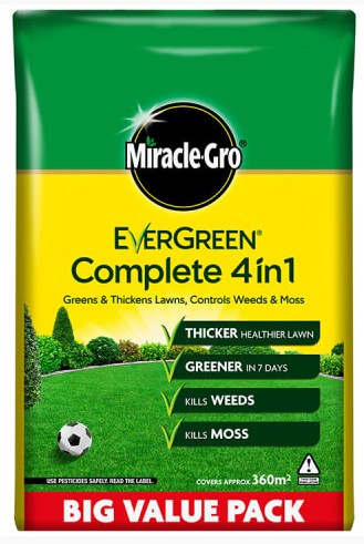 Miracle Gro Complete 4 in 1 Feed & Weed 360m2