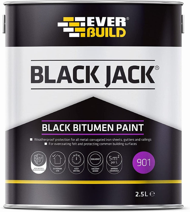 Everbuild 901 Black Bitumen Paint