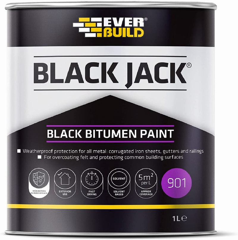 Everbuild 901 Black Bitumen Paint