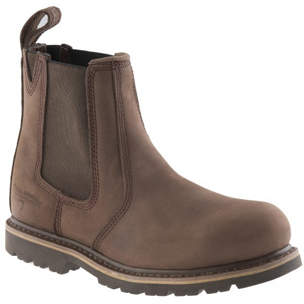 Buckbootz Max Dealer Safety Boot Chocolate Oil Leather