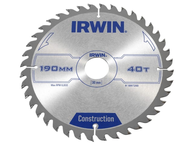 Irwin Circ Saw Blade 190mm