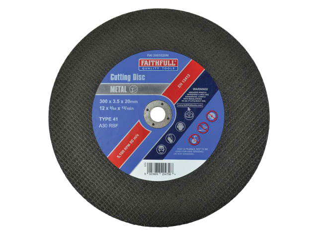 Faithfull Metal Cut Off Disc 300 x 3.5mm