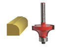 Faithfull Router Bit TC Rounding Over 15.8mm x 9.5mm 1/4" Shank