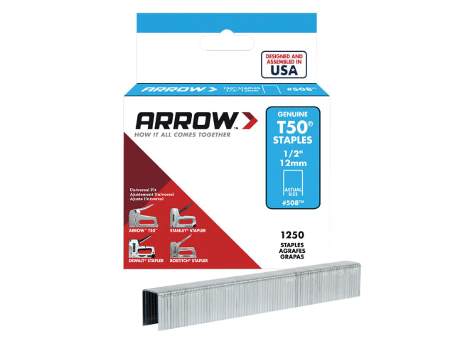 Arrow T50 Staples Box 1250