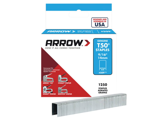 Arrow T50 Staples Box 1250