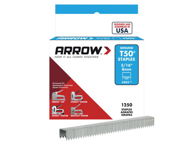 Arrow T50 Staples Box 1250