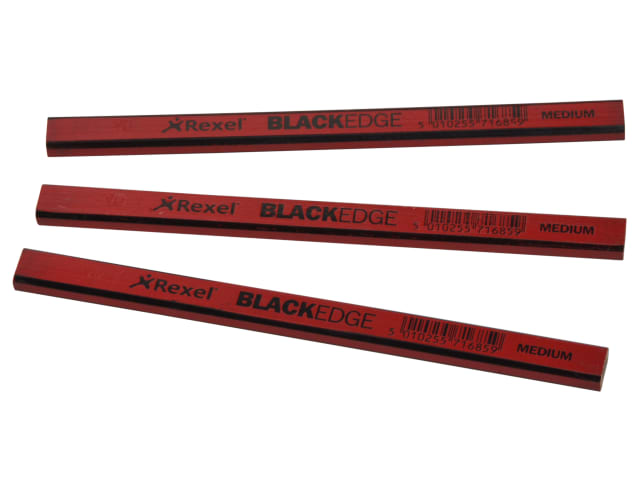 Blackedge Carpenters Pencil Red / Medium