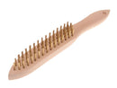 Faithfull Brass Wire Scratch Brush - 4 Row