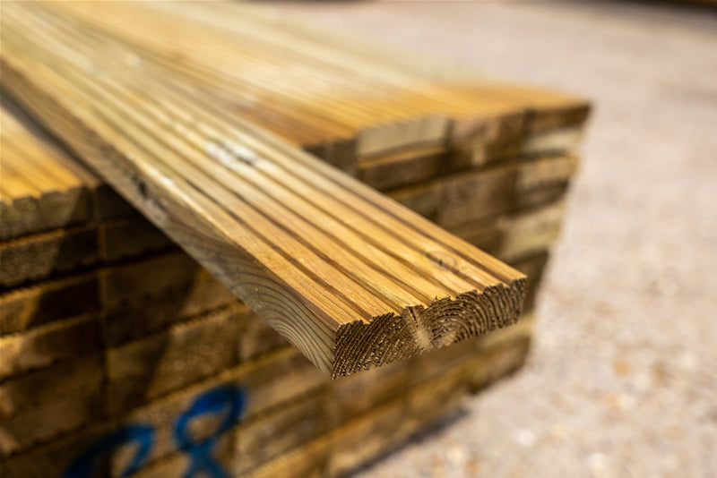 Timber Decking 125 x 32mm 4.8 Metre Length